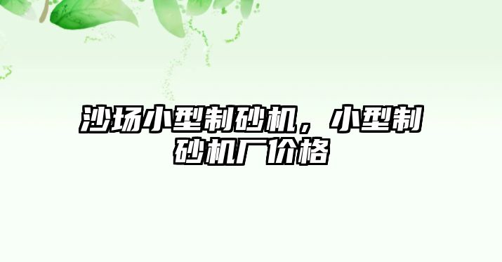 沙場小型制砂機(jī)，小型制砂機(jī)廠價(jià)格