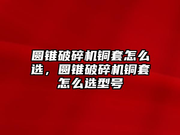 圓錐破碎機(jī)銅套怎么選，圓錐破碎機(jī)銅套怎么選型號