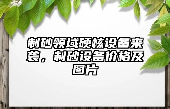 制砂領域硬核設備來襲，制砂設備價格及圖片